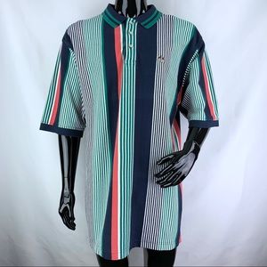 VTG Ivy Crew stripe polo shirt